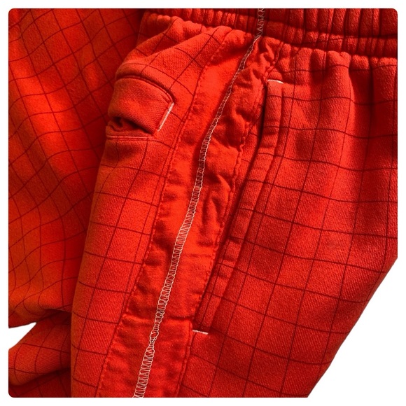 Nike Sportswear Story Of The Swoosh Tapered Joggers Orange & Black Men's Small - Picture 5 of 16